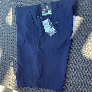PGA Tour Blue Flat Front Shorts Lightweight Casual Wear